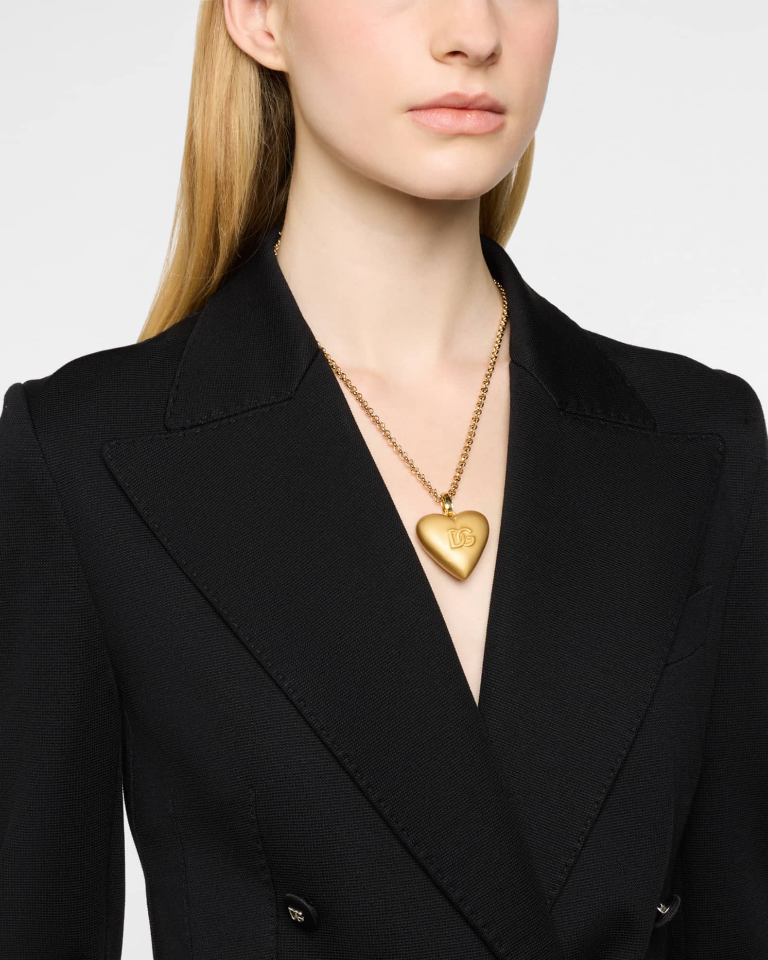 Dolce&Gabbana Heart DG Necklace | Neiman Marcus