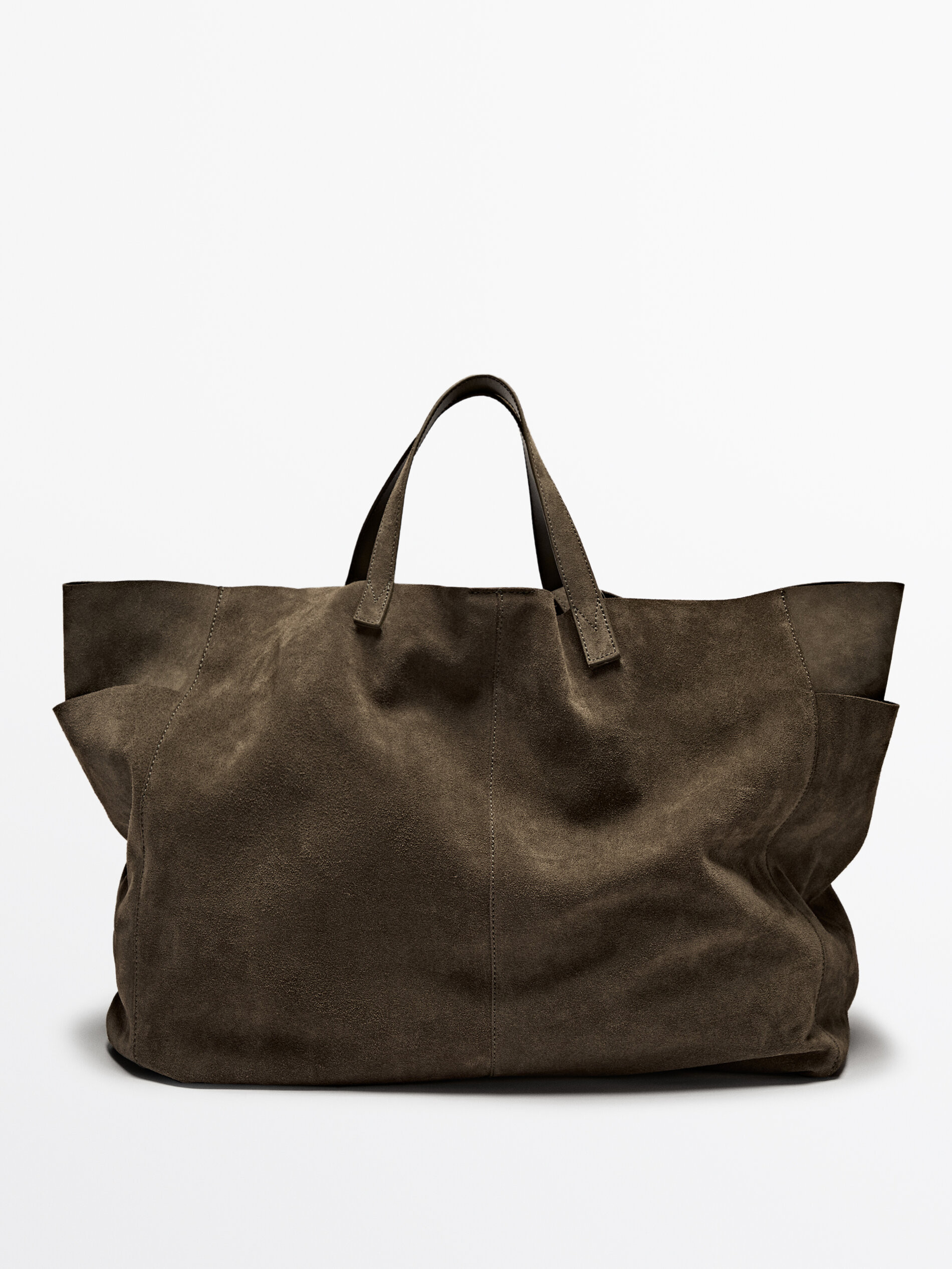 Maxi-Tasche aus Rauleder | Massimo Dutti DE