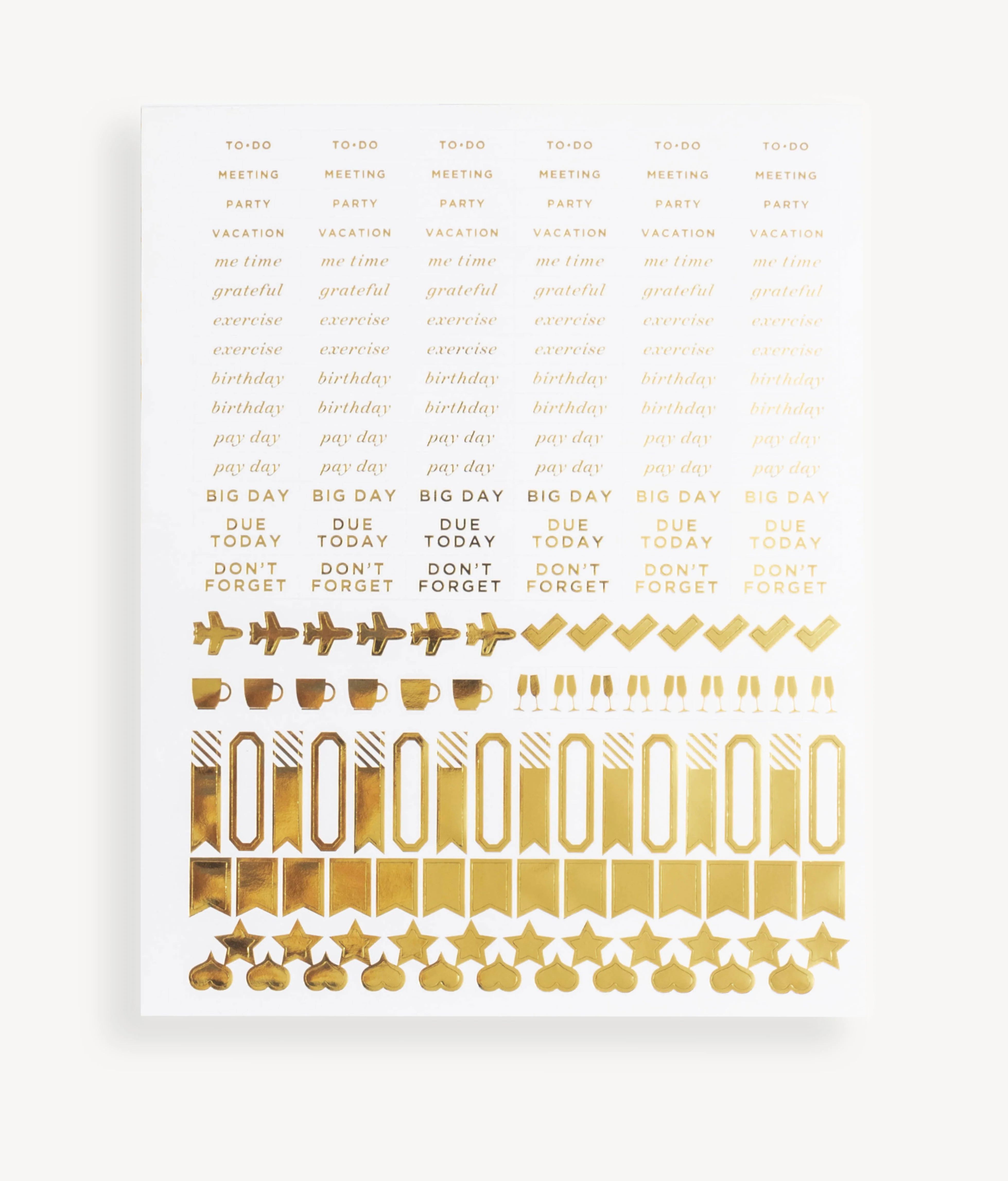 Flagship Gold Stickers | Day Designer