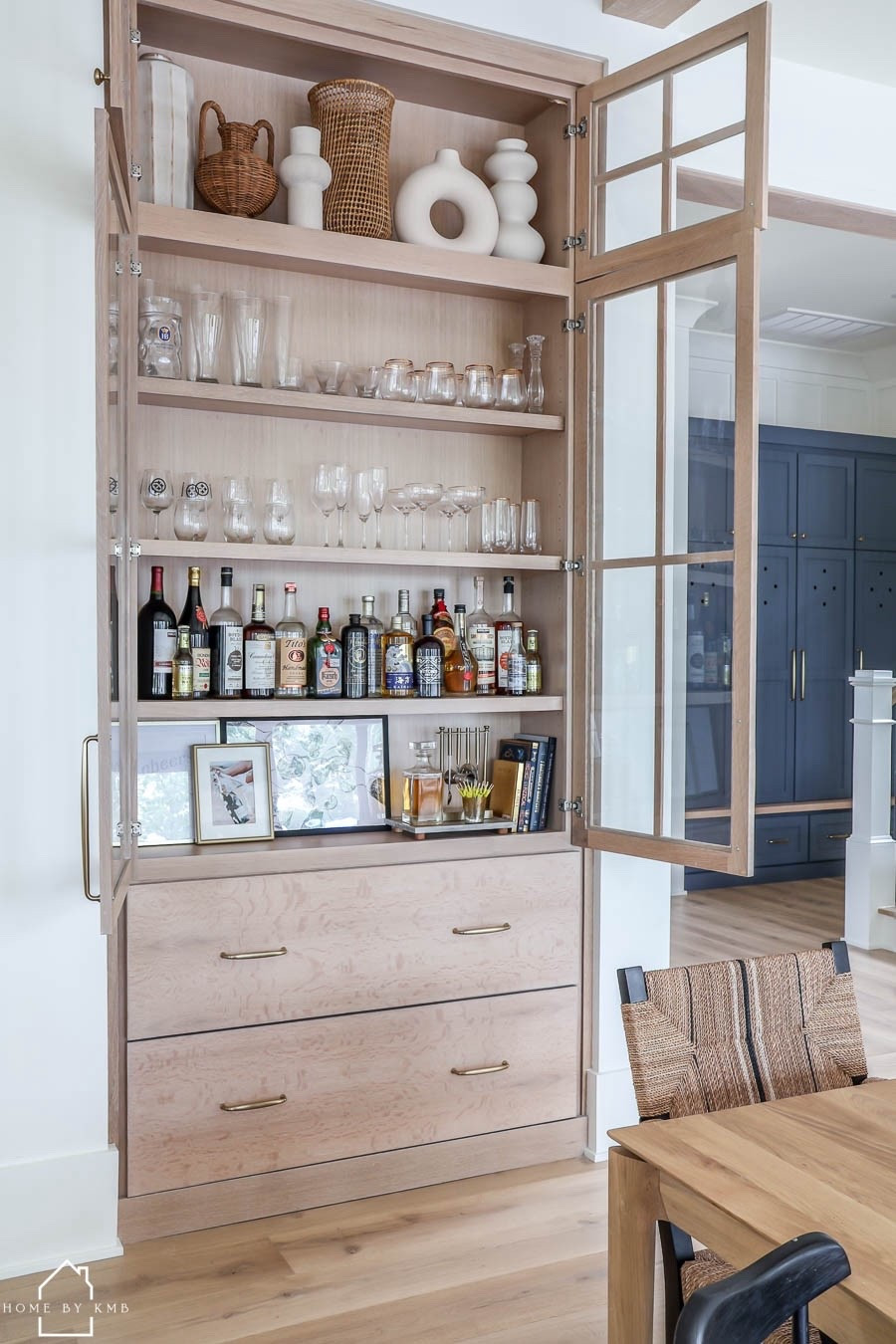 White oak bar cabinet / dining room buffet cabinet

#LTKHome