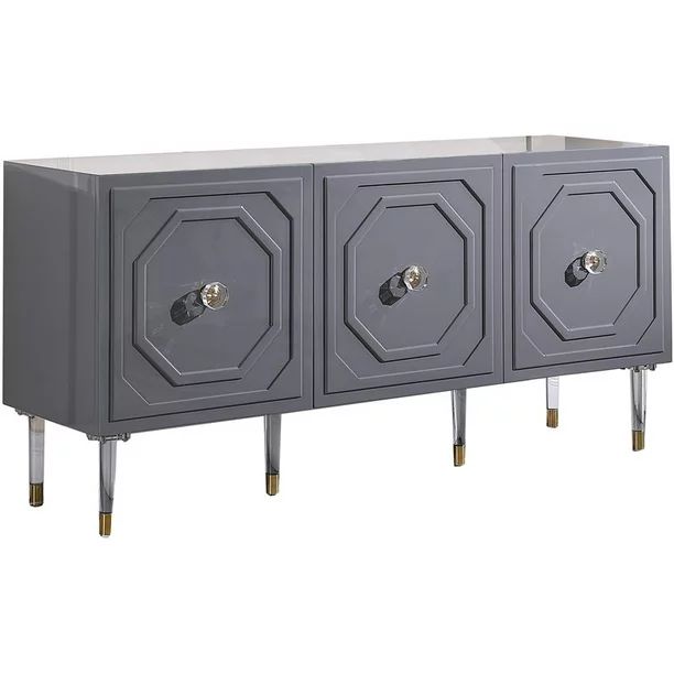 Best Master FurnitureTahlia High Gloss Lacquer Sideboard/Buffet with Gold AccentsUSD$1,393.27 $71... | Walmart (US)