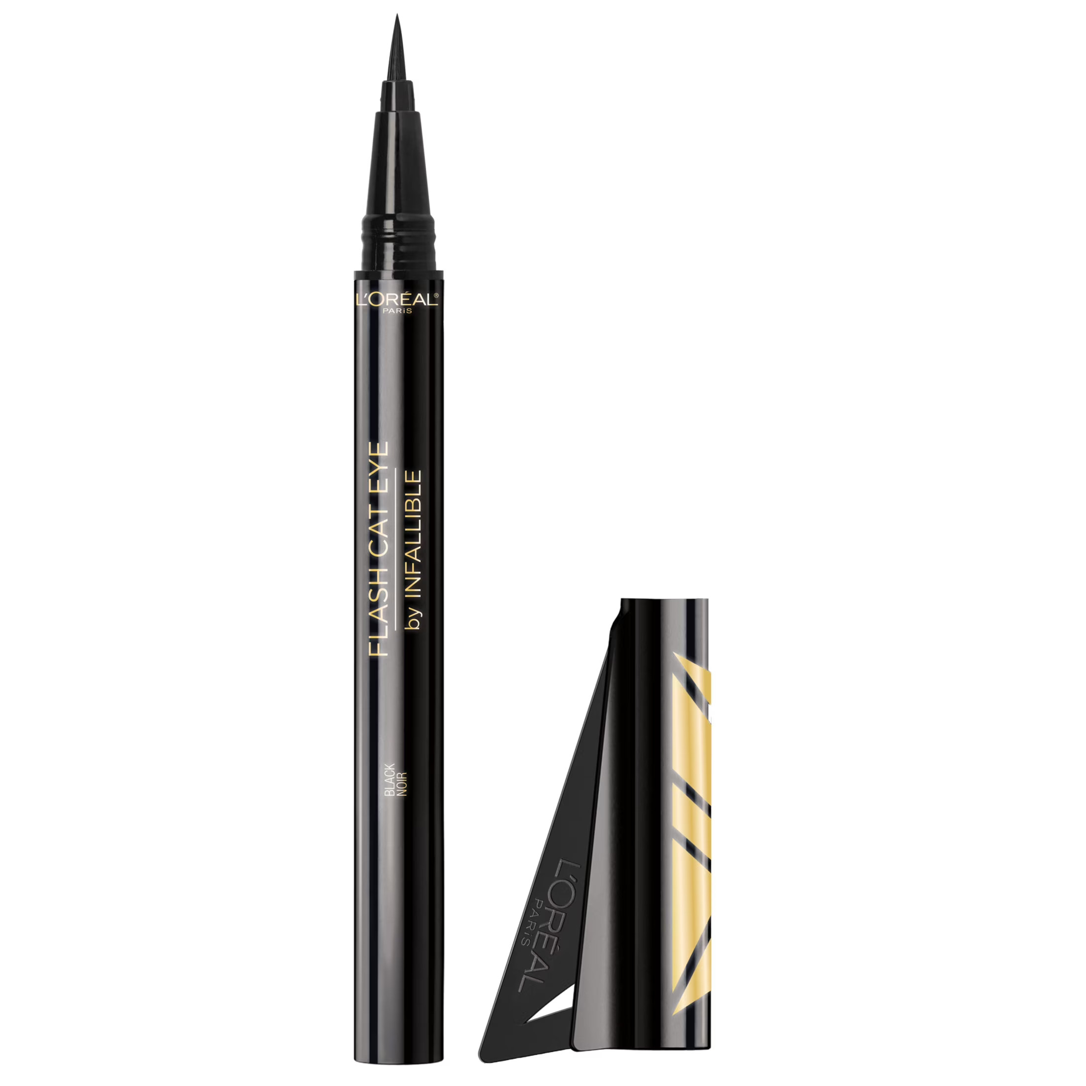 L'Oreal Paris Infallible Flash Cat Eye Waterproof Brush Tip Liquid Eyeliner, Black, 0.018 oz. | Walmart (US)