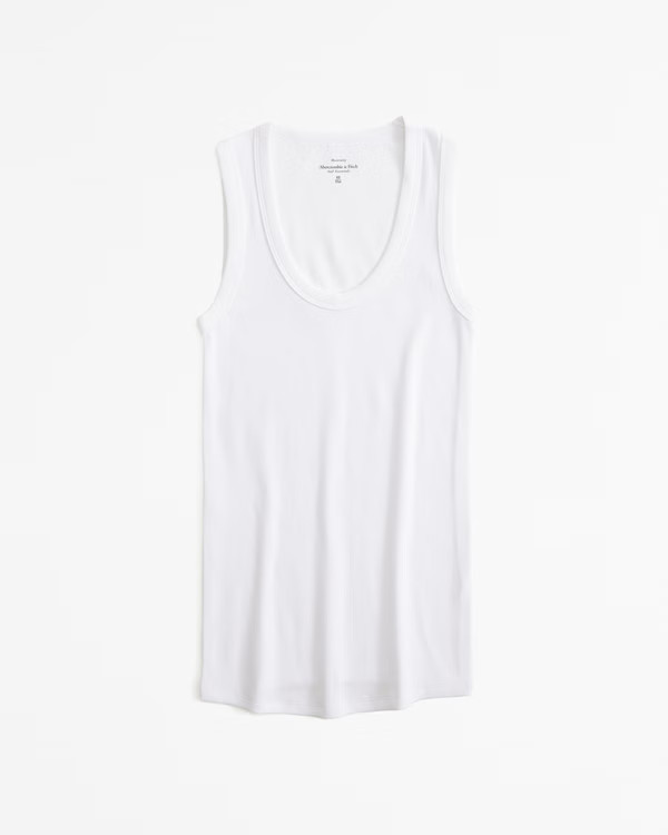 Women's Maternity Scoopneck Rib Tank | Women's Tops | Abercrombie.com | Abercrombie & Fitch (US)