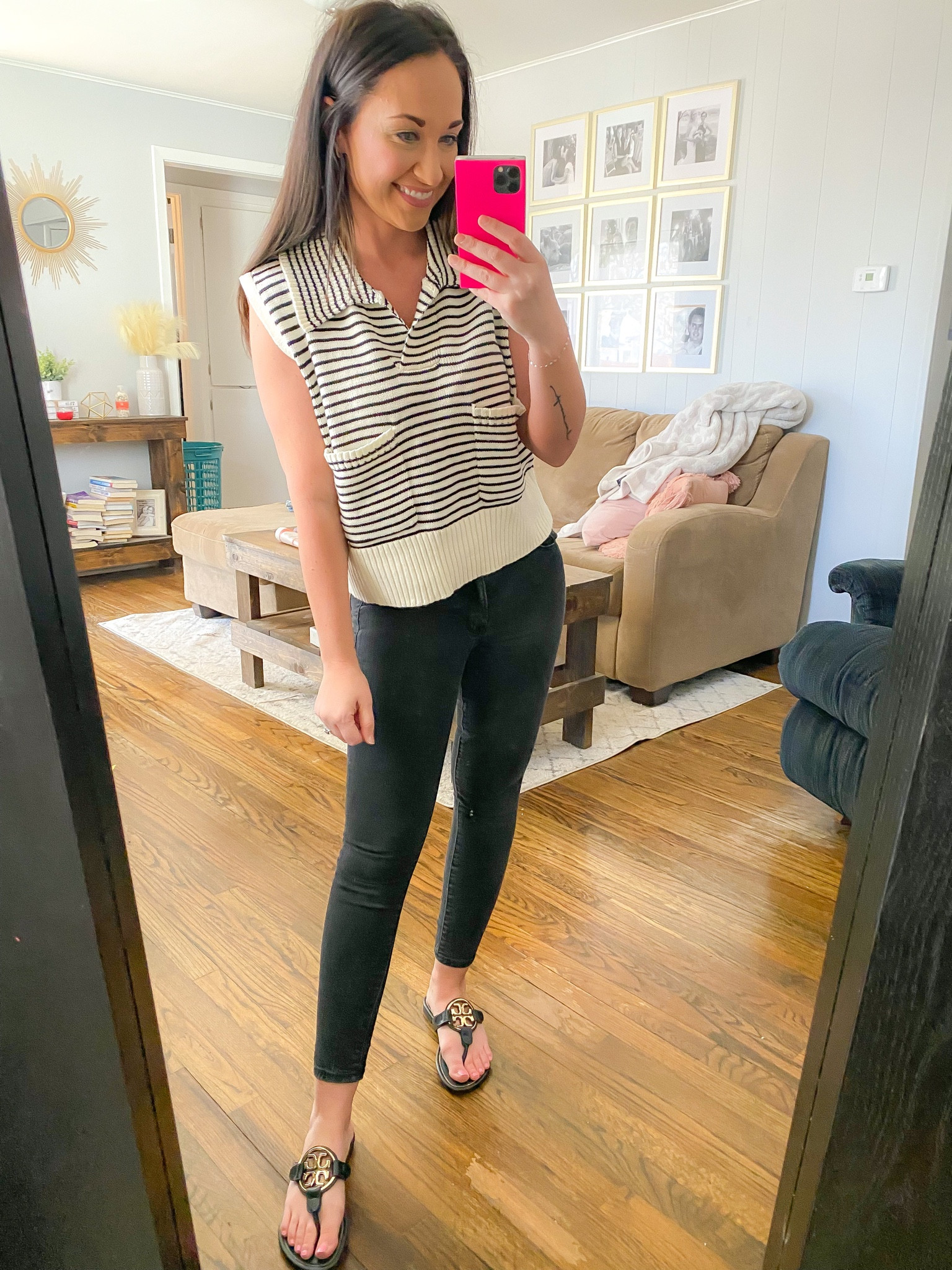 Striped sweater vest, Vici finds 

#LTKunder50 #LTKsalealert #LTKstyletip