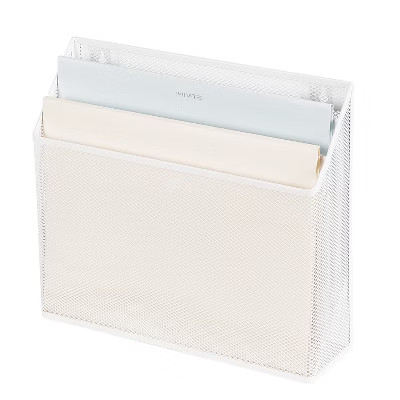 Mesh Hanging File Sorter with Keyholes White - Made By Design™ | Target