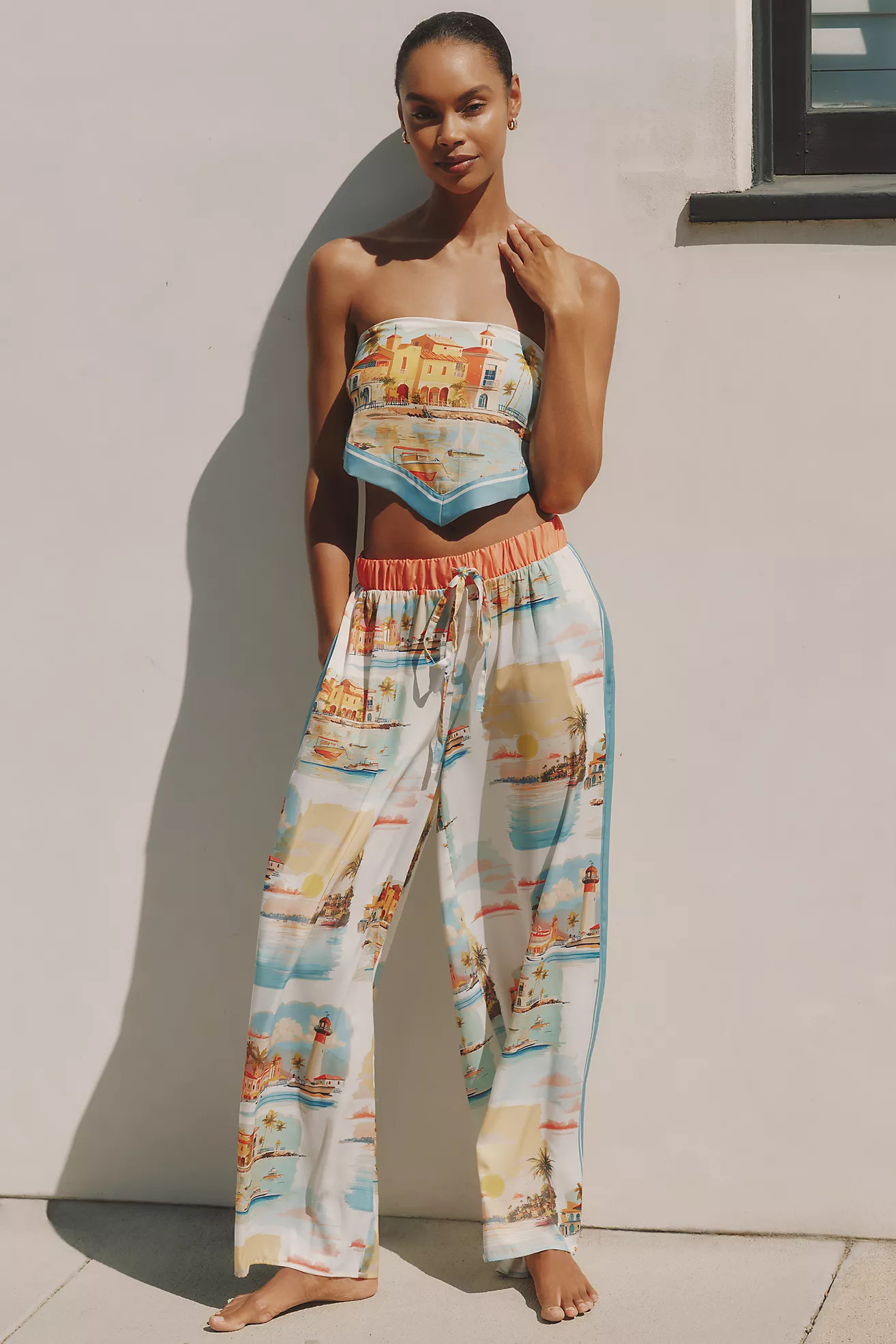 Celandine Scarf Wide Leg Pants | Anthropologie (US)