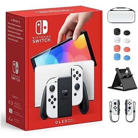 2021 Newest Nintendo Switch OLED Model 64GB Gaming Console with White Joy-Con, 7 inch 1280 x 720 OLE | Amazon (US)