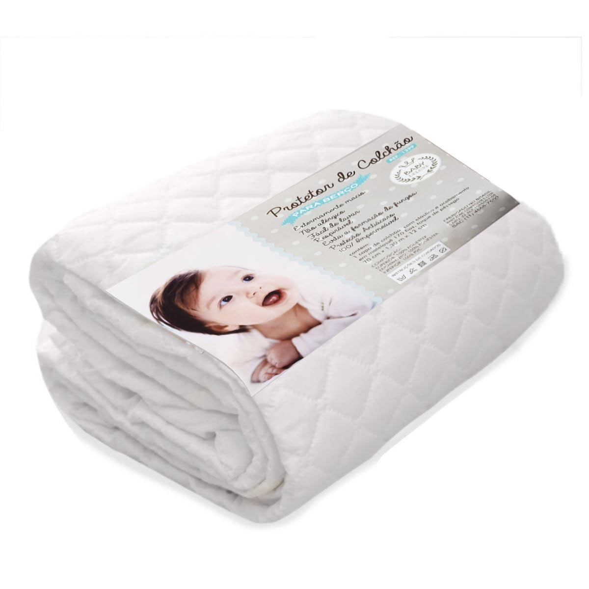 Protetor Colchão Impermeavel Berço Padrão Americano Anti Xixi Bebe Capa Protetora Segura Branc... | Amazon (BR)