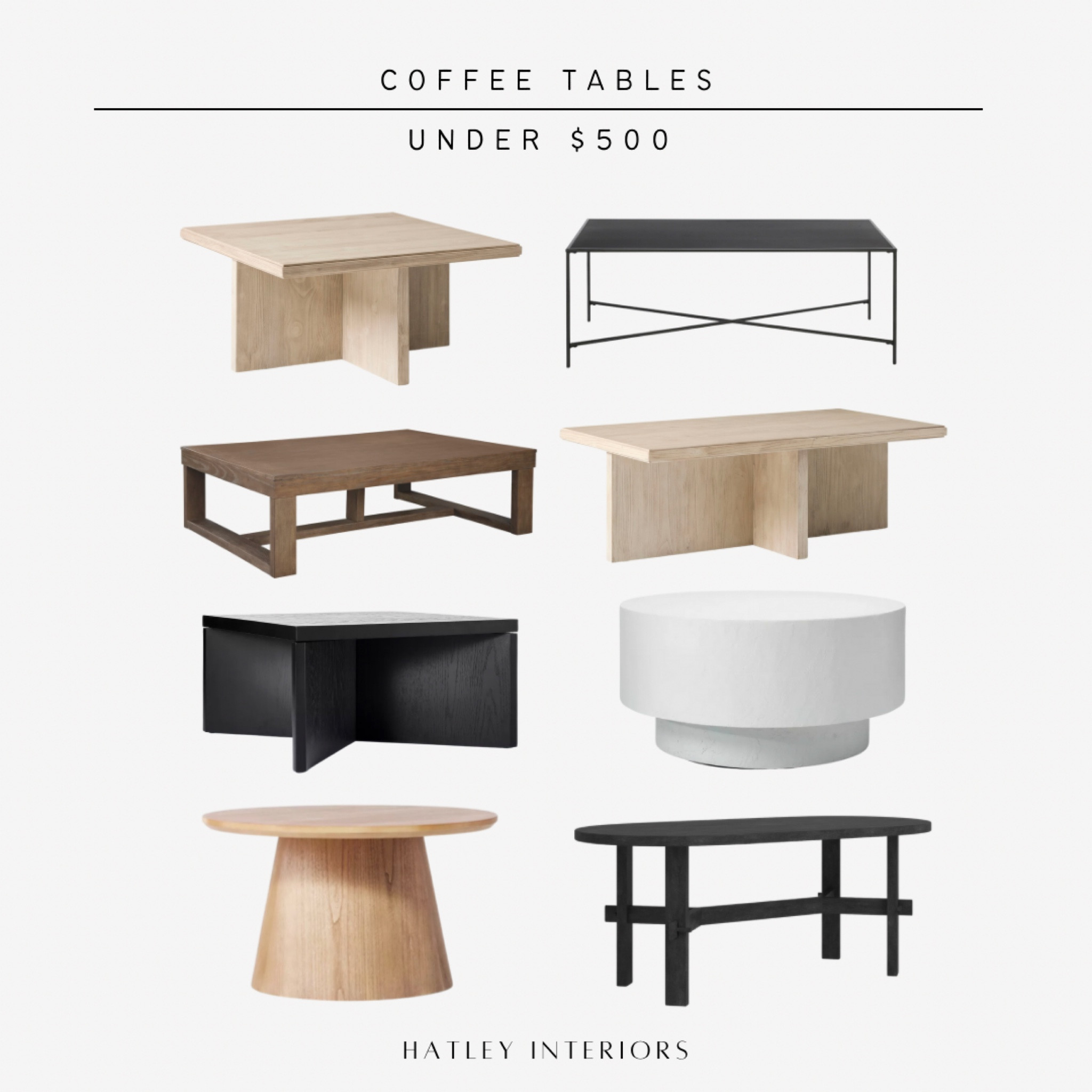 coffee table round up! 
all my favs under $500!!! 

round coffee table, square coffee table, rectangle coffee table, black coffee table, wood coffee table, white coffee table, pedestal coffee table, drum coffee table, home decor 

#LTKsalealert #LTKFind #LTKhome