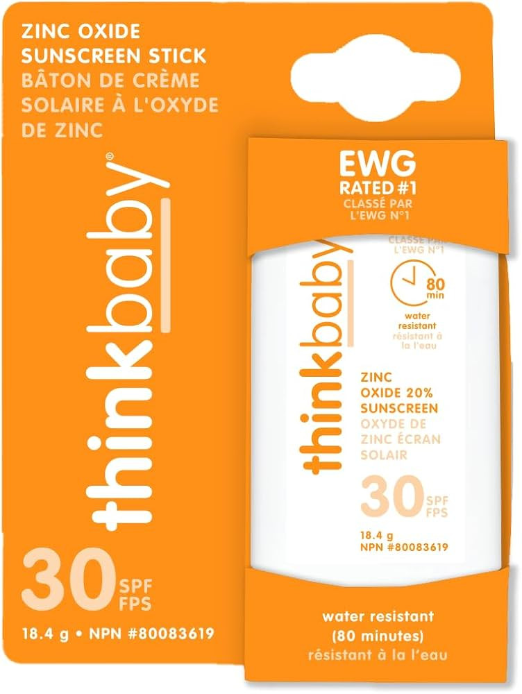 Thinkbaby SPF 30 Sunscreen Stick – Safe, Natural, Water Resistant Sun Cream for Babies, Kids & ... | Amazon (US)