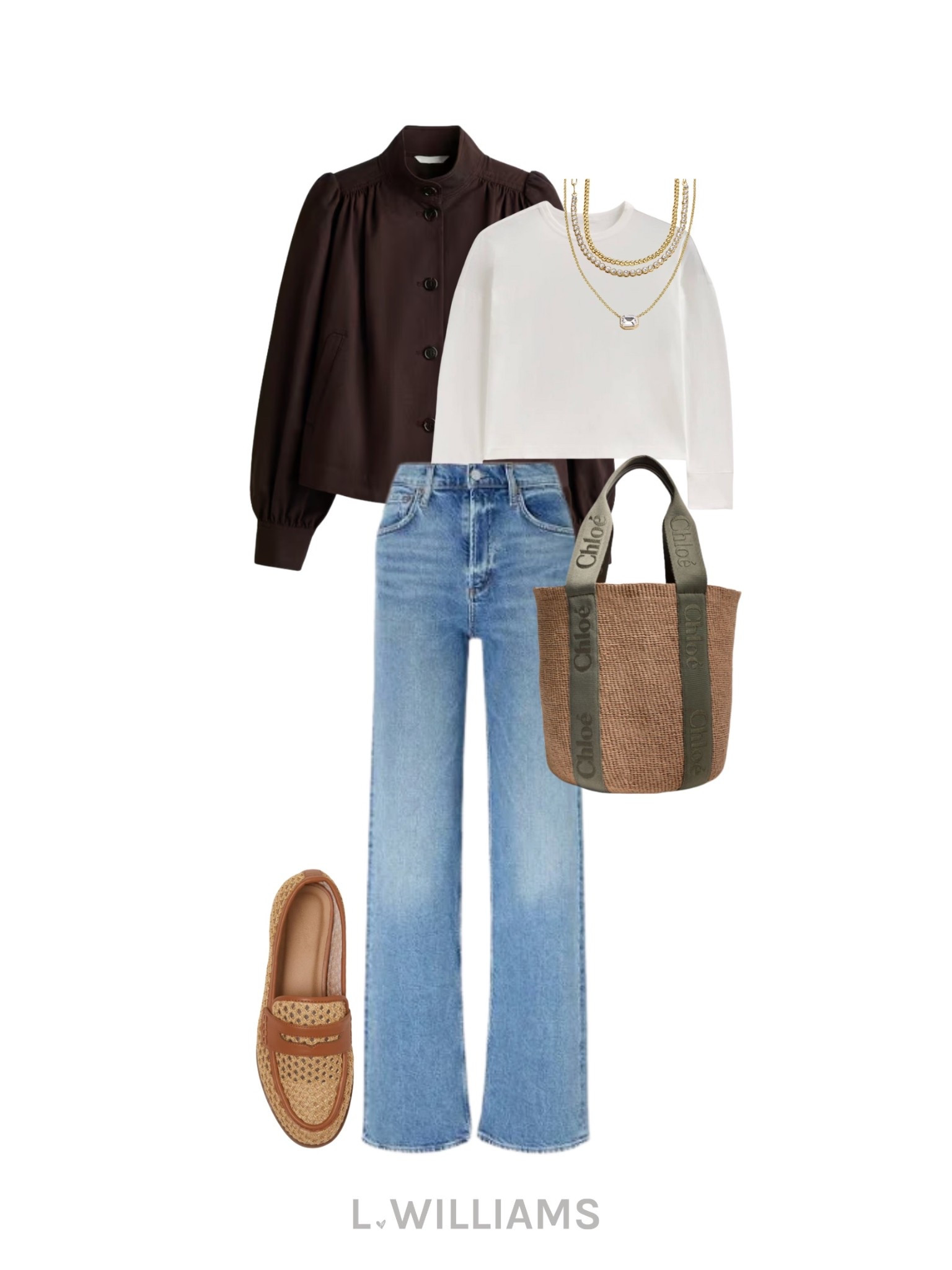 Raffia loafer ✔️ and puff sleeved light layer ✔️