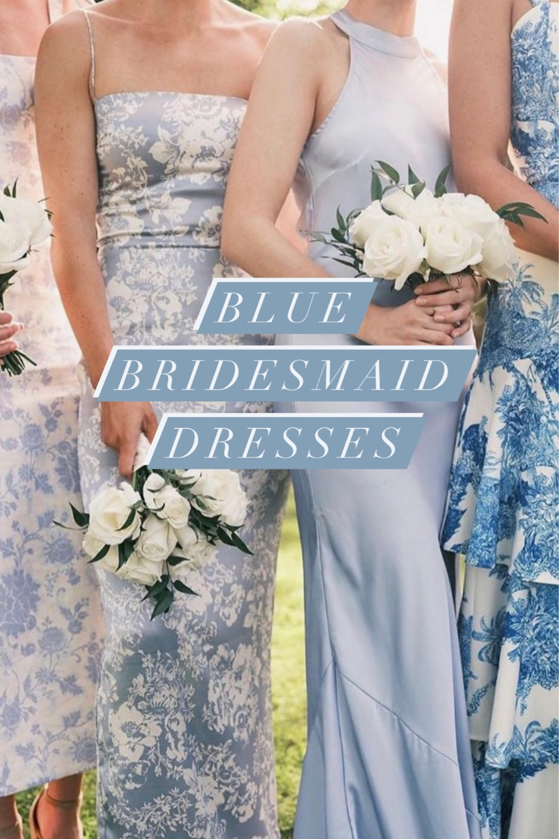 Blue floral and plain bridesmaid dresses! 🩵 #bridesmaids #bridesmaiddress 

#LTKunder100 #LTKwedding