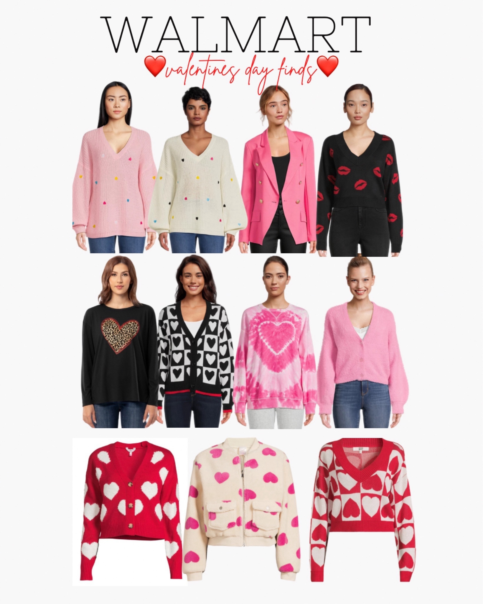 New Valentine’s Day apparel from Walmart 💕 Hope you all had a wonderful Christmas! 






Walmart. Walmart fashion. Walmart style. Walmart finds. Vday. Heart sweater. Valentine’s Day clothing. Valentine’s Day sweater. Heart cardigan. New arrivals. Seasonal. Holiday finds. No boundaries. Time and tru. Fall fashion  

#LTKHoliday #LTKstyletip #LTKSeasonal