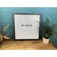 Black Frame White Background Personalised Retro Letter Board With 188 Letters/Numbers/Symbols | Etsy (UK)