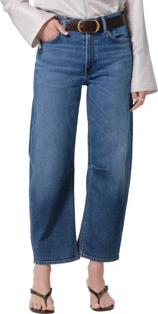 Miro High Waist Ankle Relaxed Barrel Jeans | Nordstrom