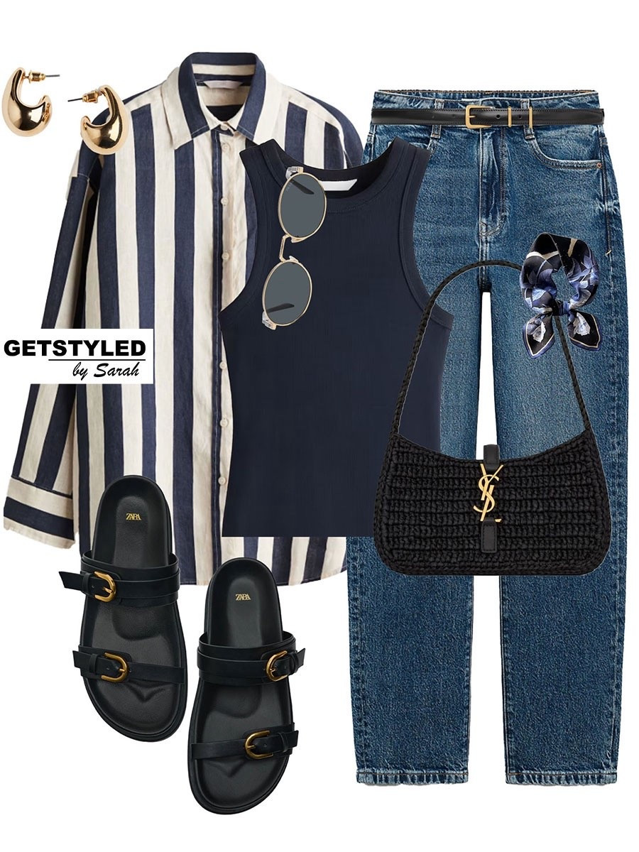 Striped shirts 💙

#sandals #jeans #shirt 
Spring summer fashion, striped shirt, jeans 

#LTKspring #LTKsummer #LTKstyletip