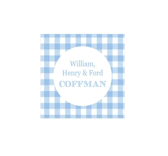 Gingham gift tags, Cute gift tags, Personalized gift enclosure cards, Kids gift tags, Kids enclos... | Etsy (US)