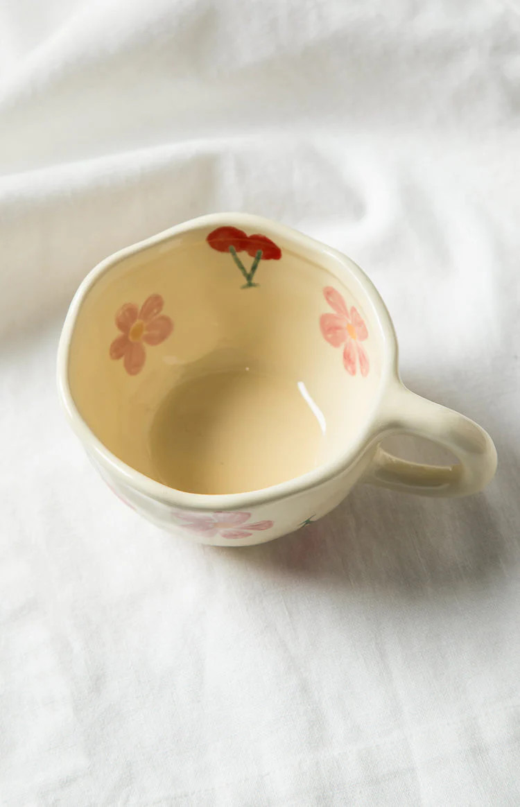 Lila Cherry Floral Mug (FREE over $200) | Beginning Boutique (US)