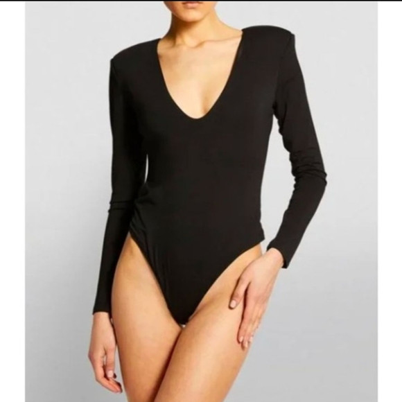 Good American Good Body Low Down Deep V Body Suit Size 7 (4X) NWT! | Poshmark