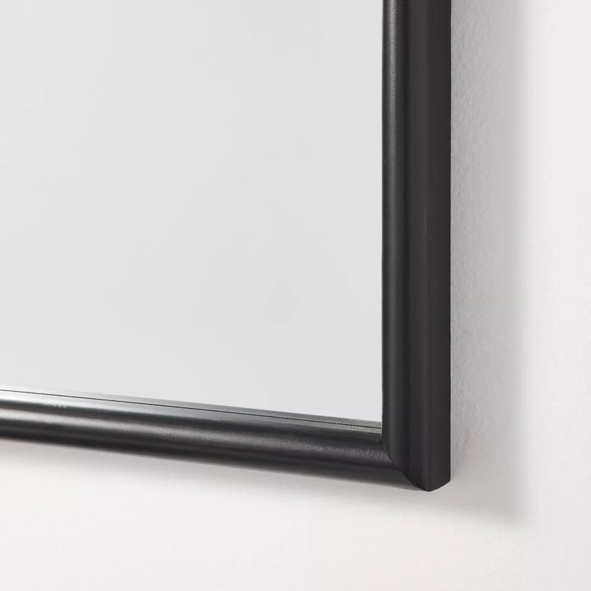 24" x 34" Wood Arched Decorative Wall Mirror Woodgrain Black - Threshold™ designed with Studio ... | Target