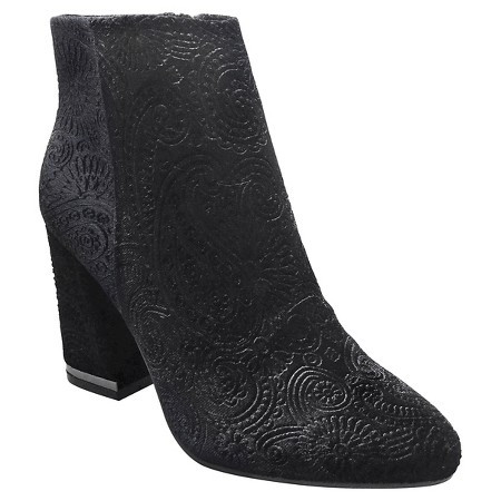 Women's Cora Paisley Velvet Booties - Who What Wear™ | Target