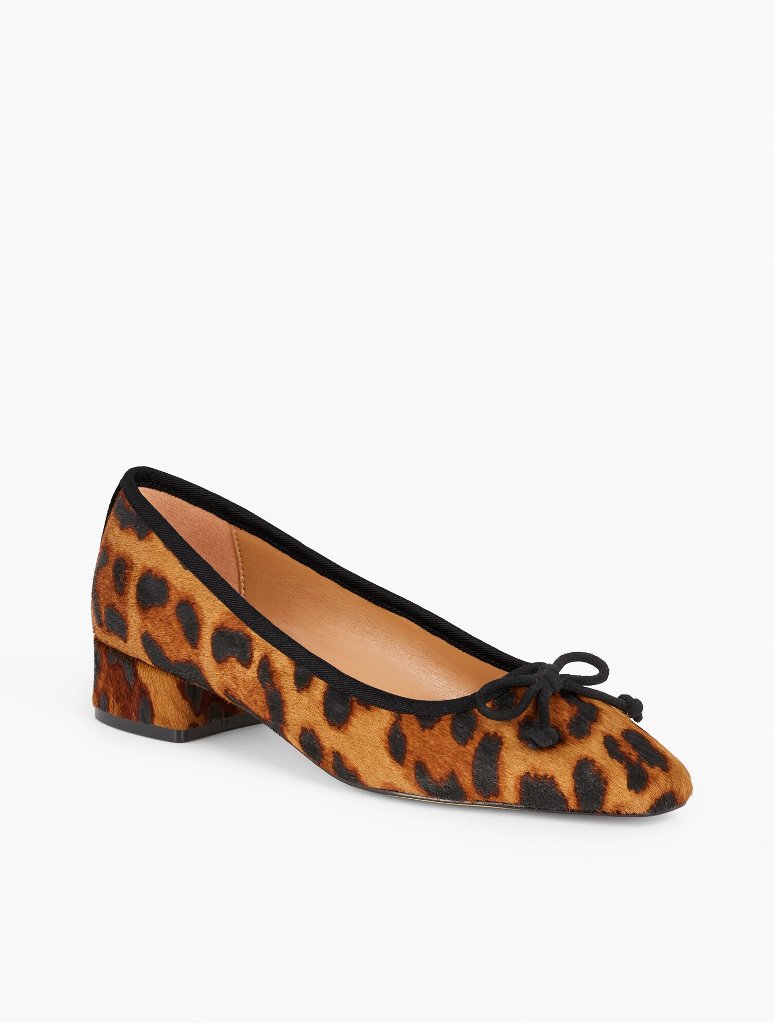 Vanessa Block Heel Pumps - Leopard Calf Hair | Talbots