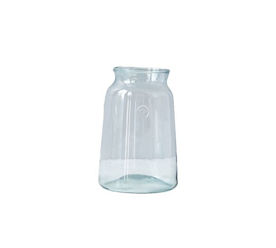 Recycled Glass Mason Jar Vase with Bee Stamp Collection | Pottery Barn (US)