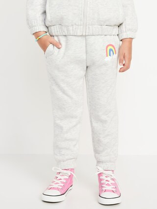 Printed Cinched-Hem Jogger Sweatpants for Toddler Girls | Old Navy (US)