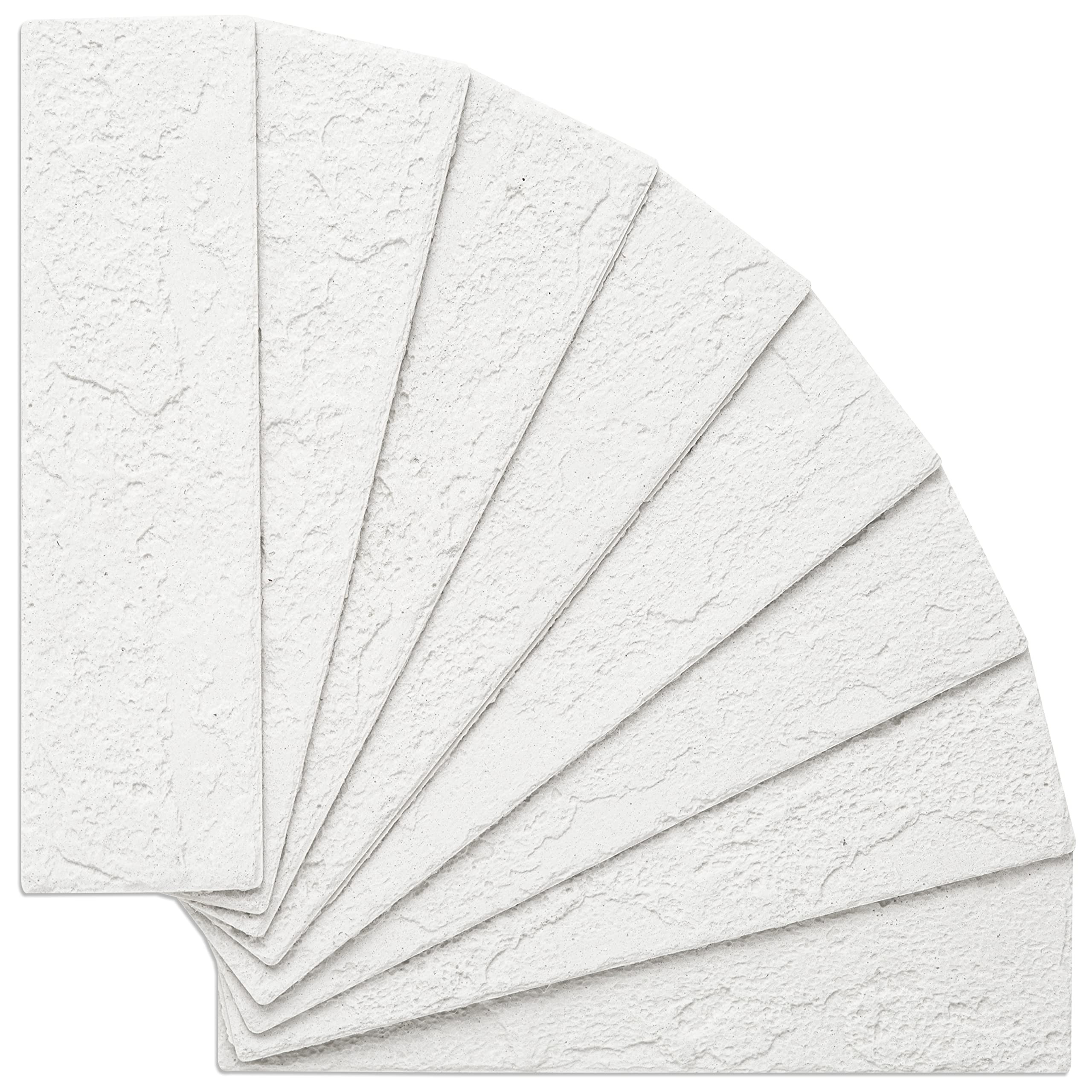 100 Old Town White Faux Brick Wall Tiles, 3D Thin Brick Veneers for Bedroom, Bathroom, Kitchen, F... | Amazon (US)