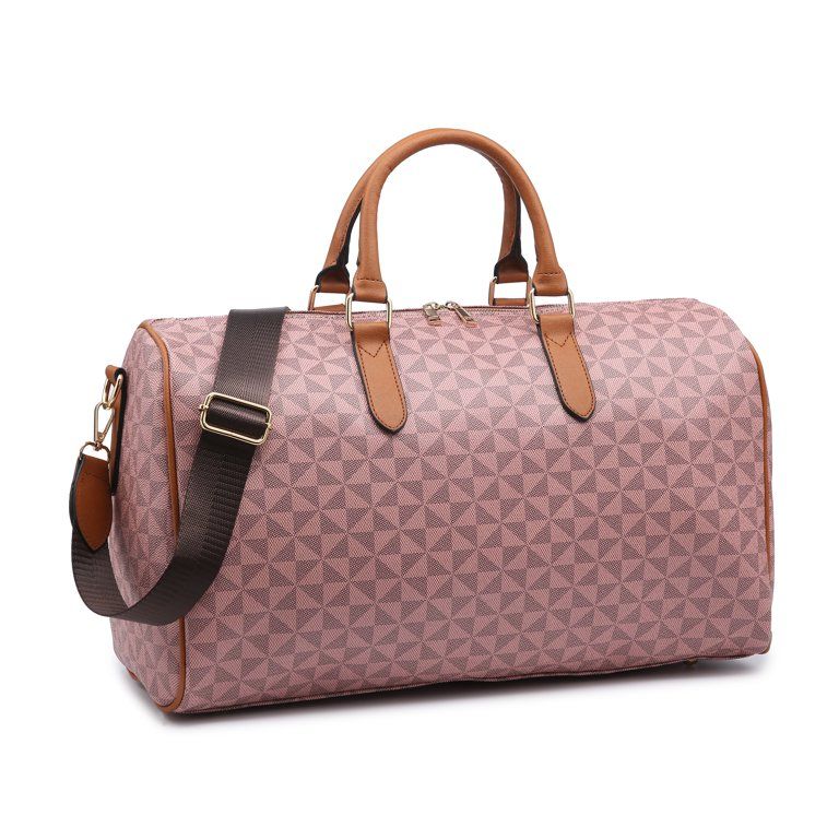 Poppy Vegan Leather Business Travel Duffel Bag Weekender Bag Sport Gym Bag Shoulder Handbag for M... | Walmart (US)