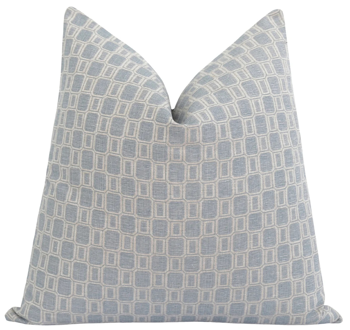 Cargill Slate Geometric Jacquard Pillow | Land of Pillows