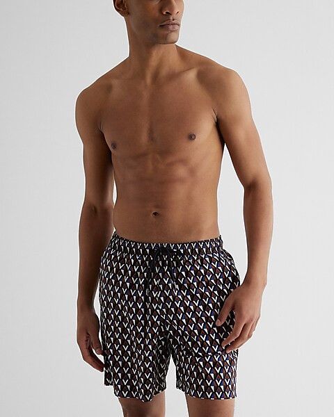 Printed 6" Swim Shorts | Express