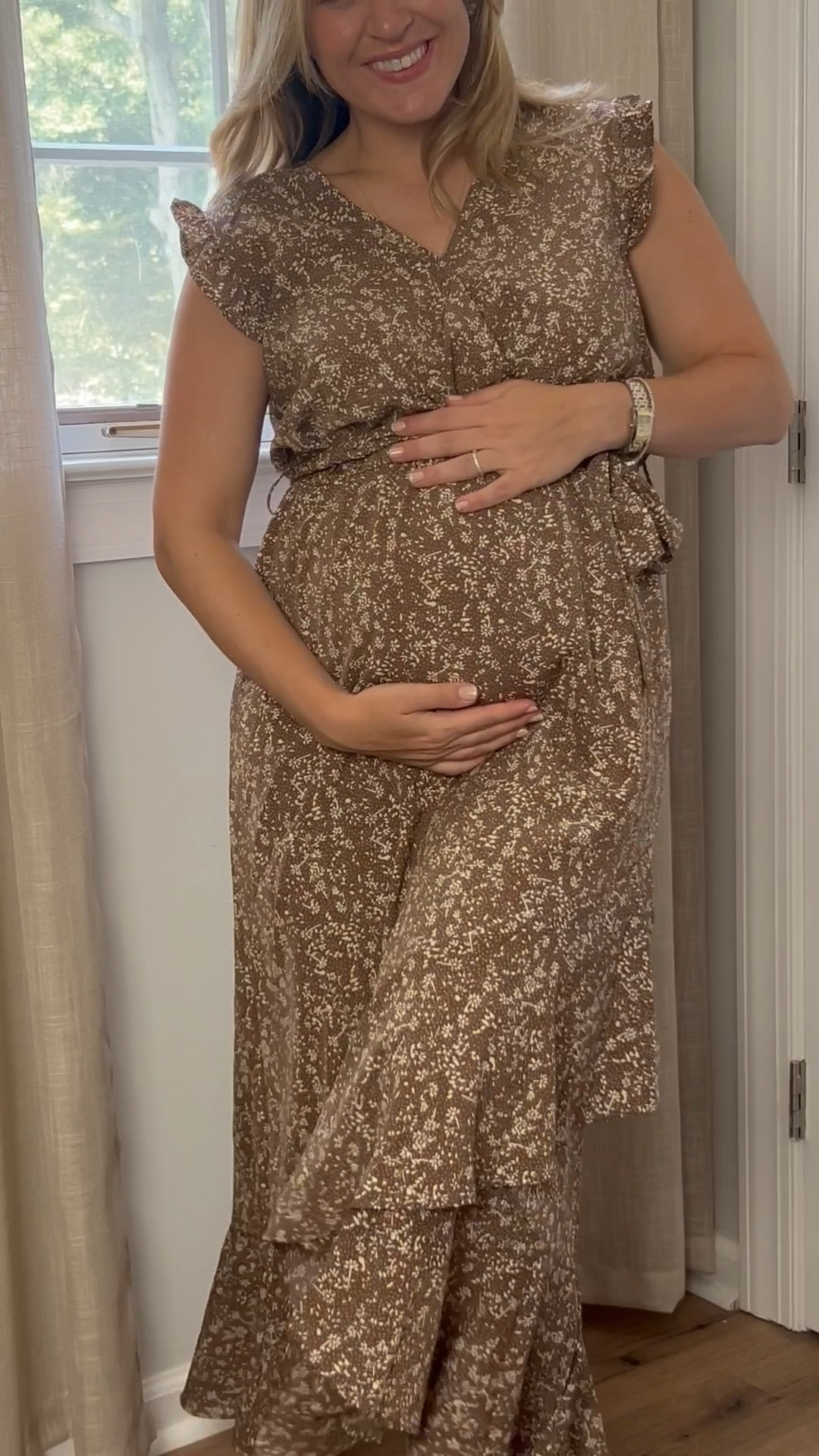 Bump friendly, maternity dress, wedding guest dress, teacher outfit, workwear,  floral dress, wrap dress, under $50

#LTKBacktoSchool #LTKFindsUnder50 #LTKBump