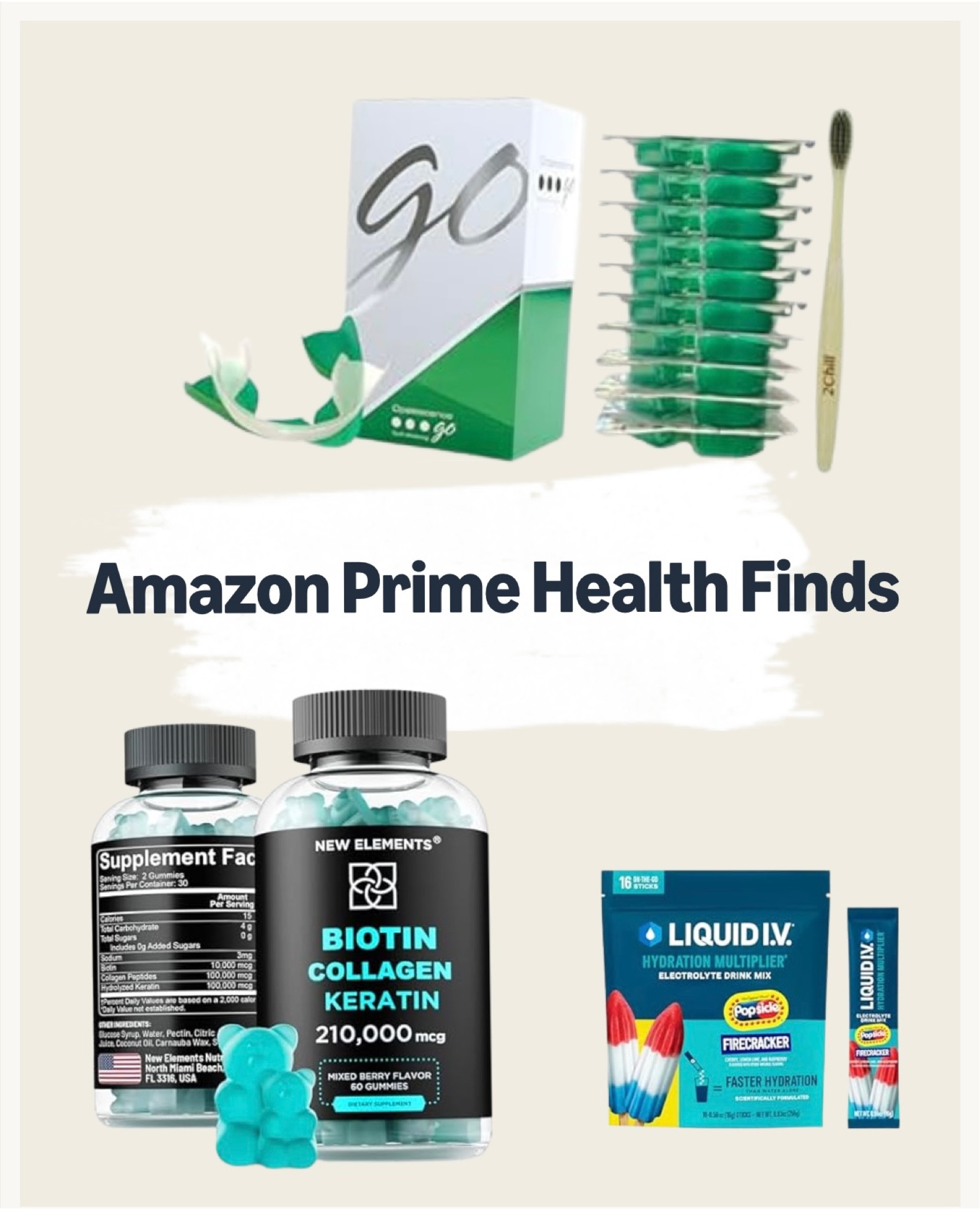 My favorite teeth whiting trays and vitamin gummies! 

#LTKfitness #LTKsalealert