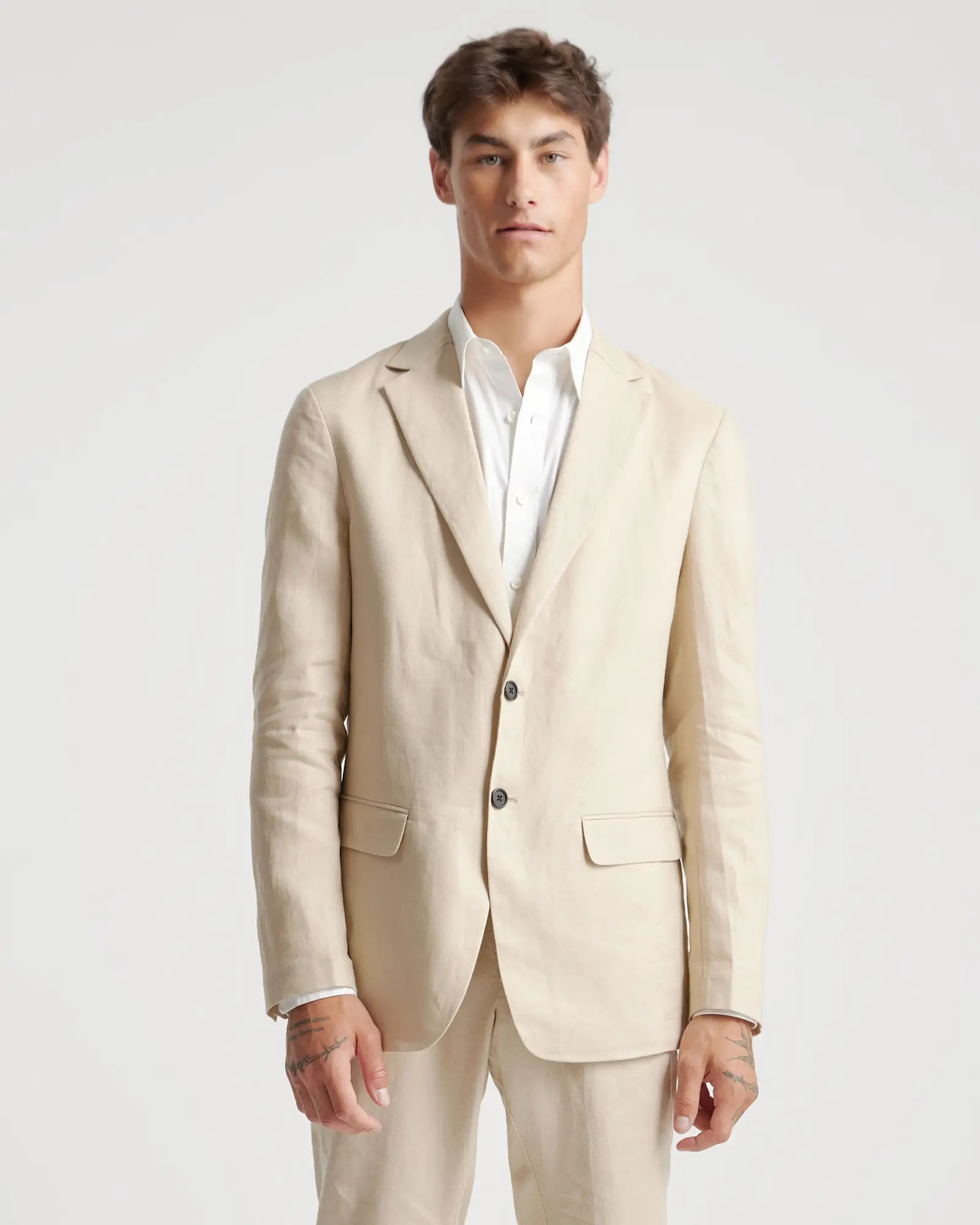 100% European Linen Blazer in Driftwood | Quince