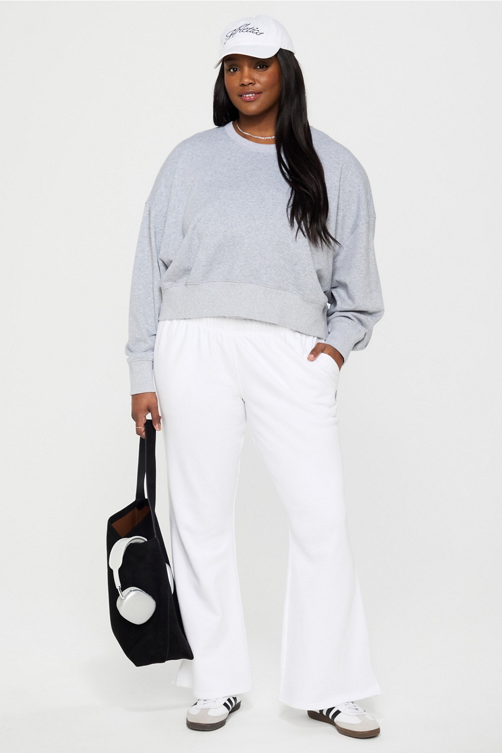 Year Round Terry Crew Neck Sweatshirt | Fabletics