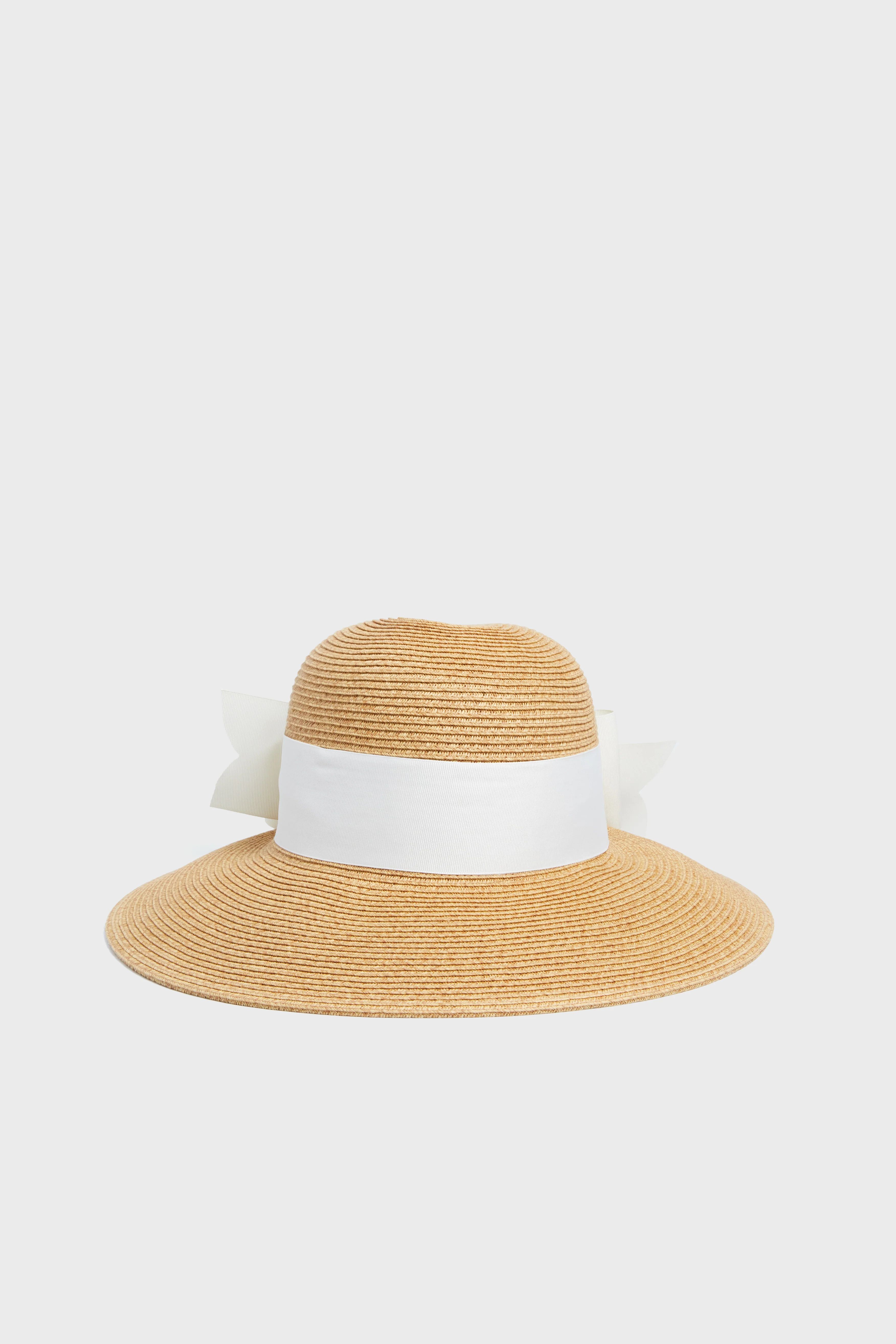 Exclusive Cream Packable Wide Bow Sunhat | Tuckernuck (US)