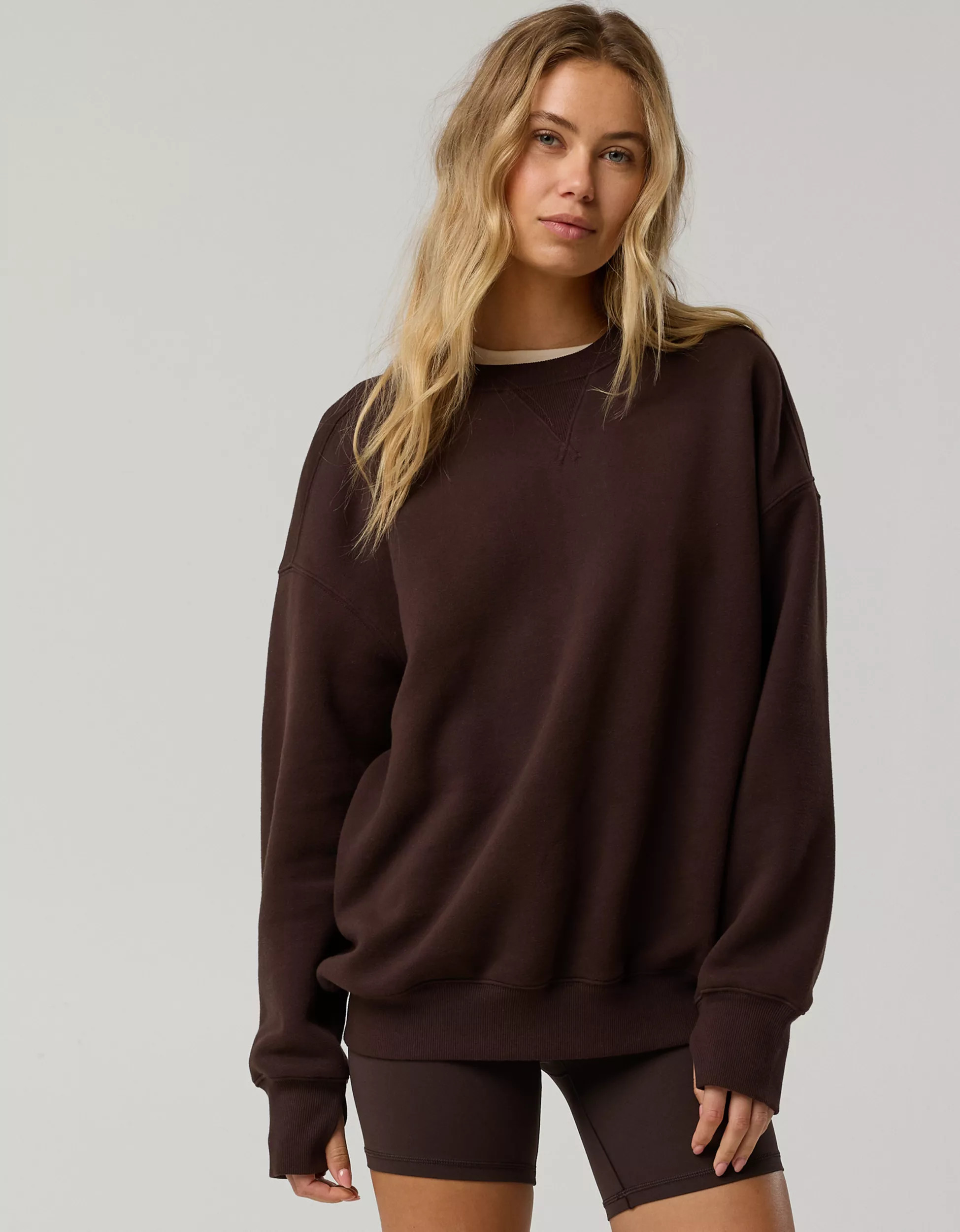 OFFLINE By Aerie Cloud Fleece Oversized Crewneck | Aerie