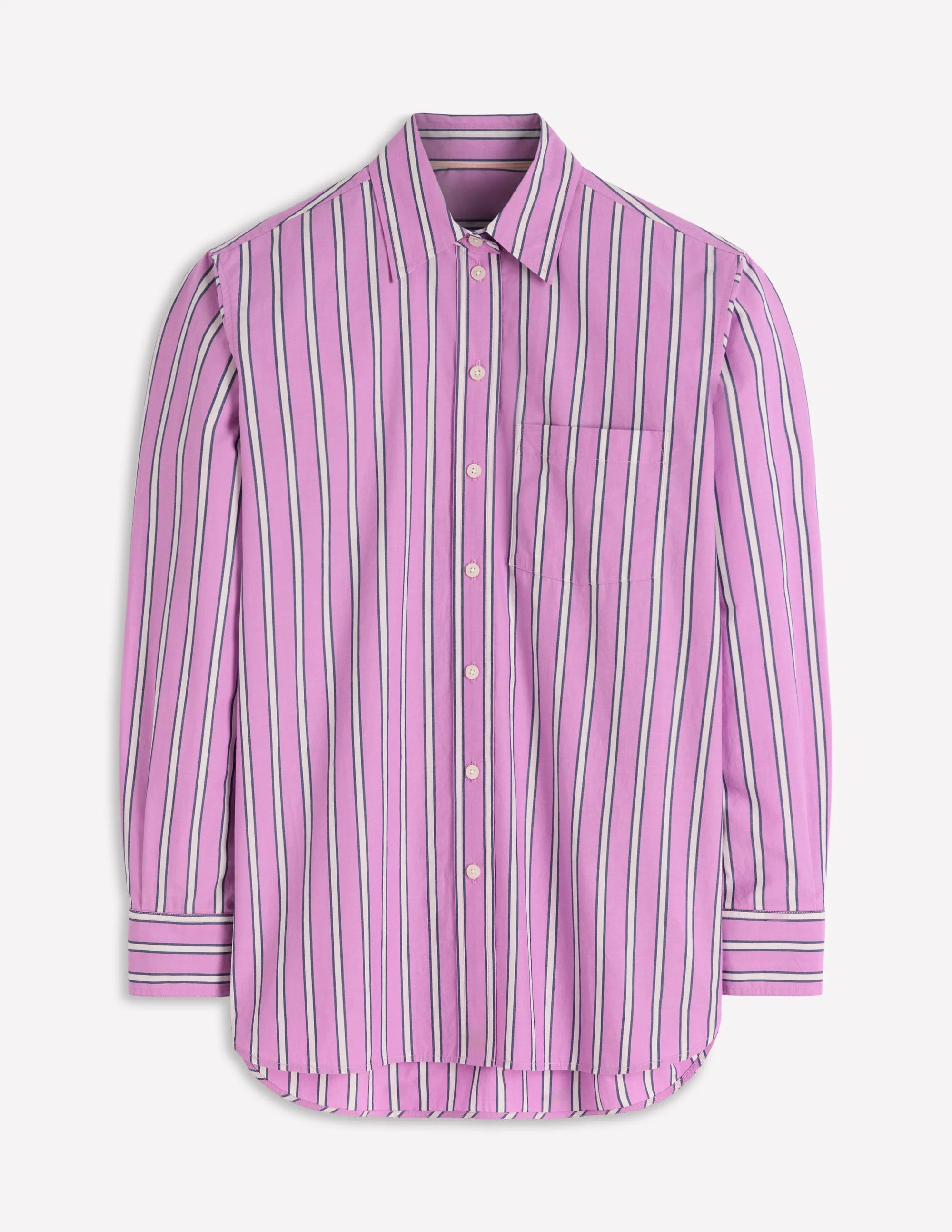Sadie Relaxed Cotton Shirt-Multi Stripe | Boden (US)