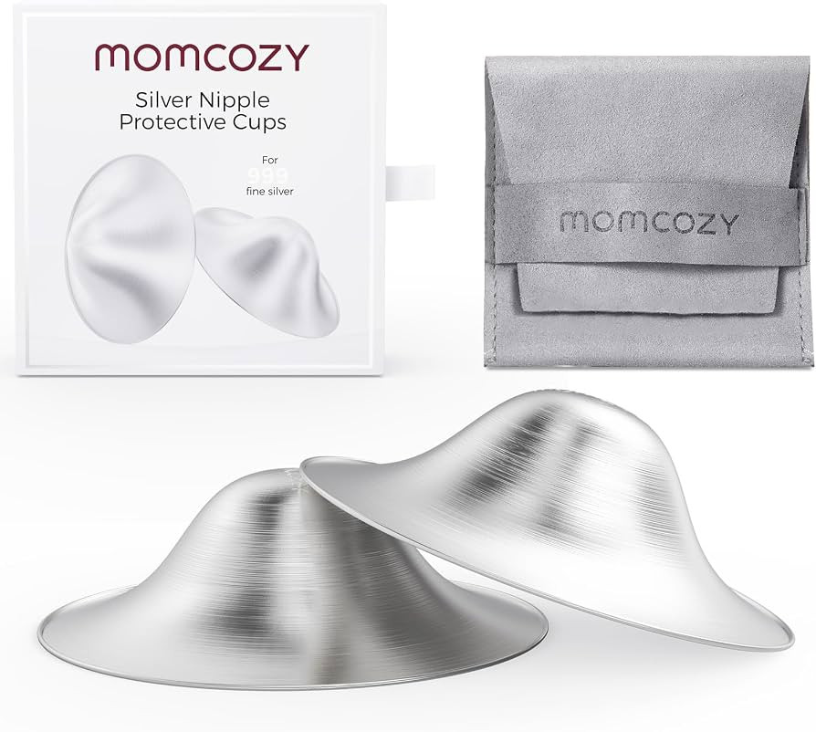 Momcozy 999 Silver Nursing Cups, Hole-Free Design, 999 Silver Nipple Shields, Breastfeeding Essen... | Amazon (US)