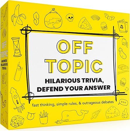 Off Topic Adult Party Game - Fun Board and Card Game for Group Game Night | Amazon (US)
