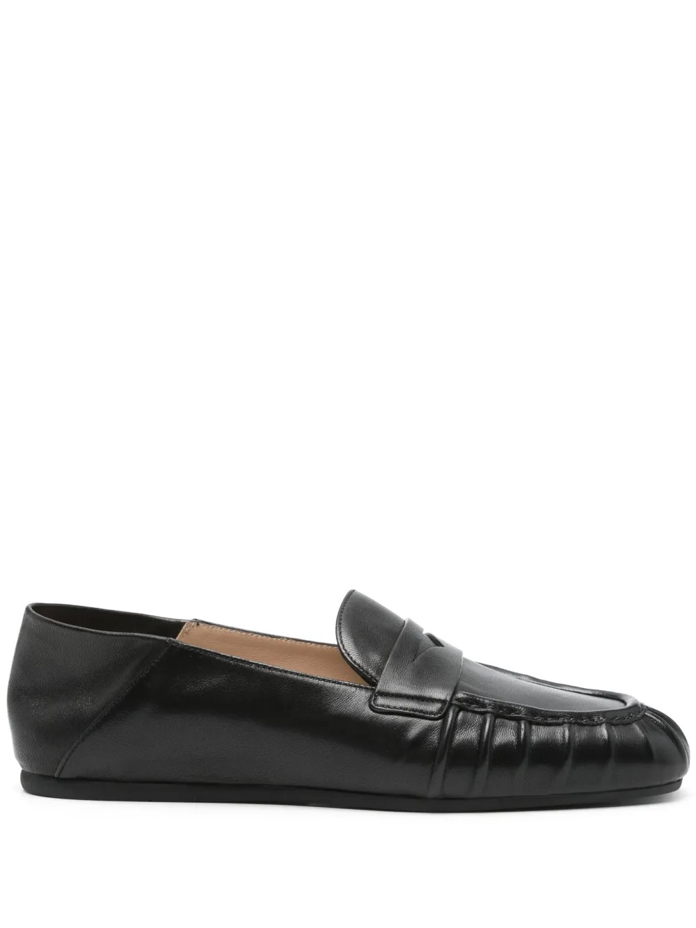 Stuart Weitzman Leather Loafers  | Black | FARFETCH | Farfetch Global