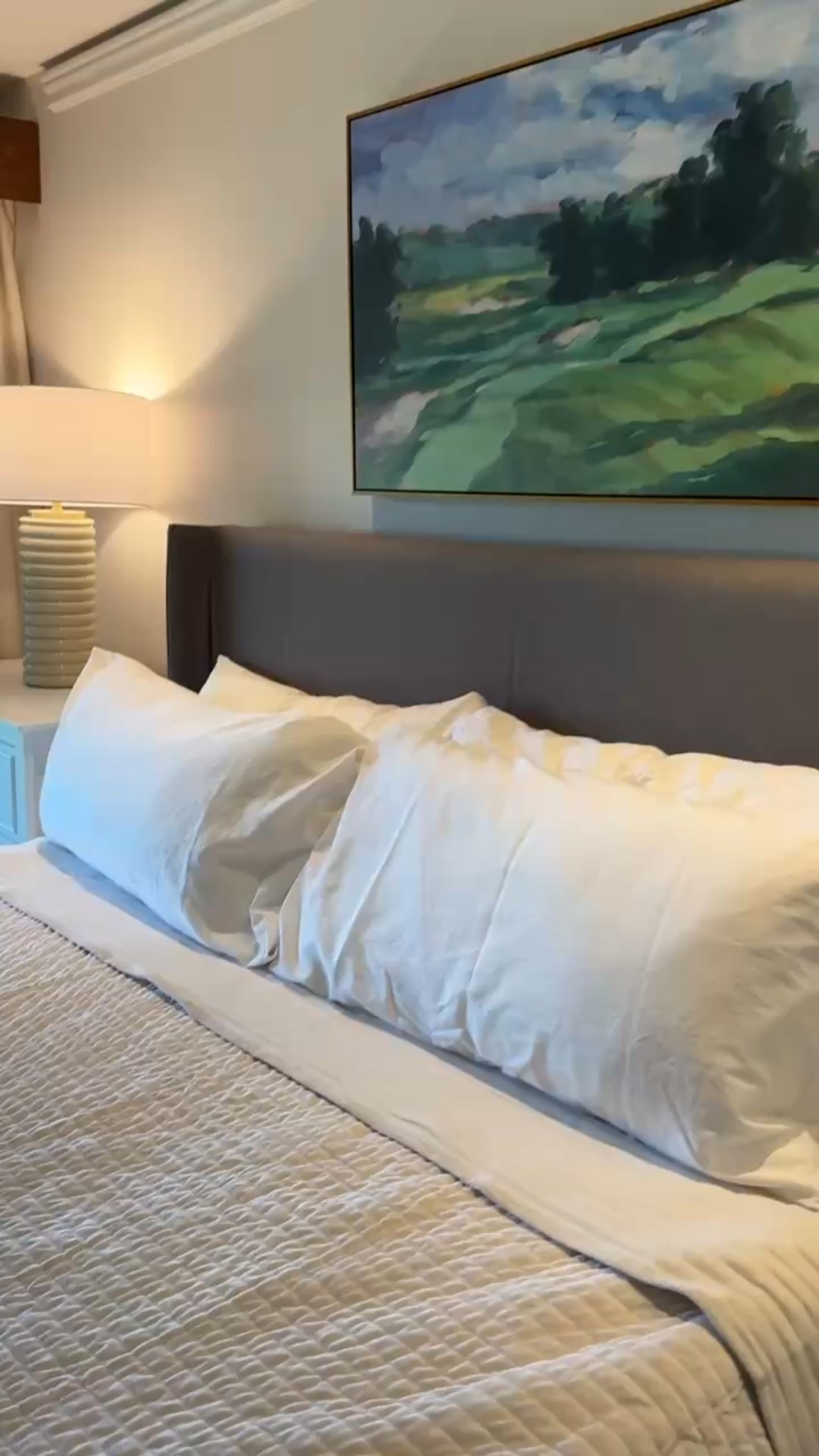 Turning over our condo for guests! This is the golf room. Airbnb, hosting tips, how to decorate a condo, Wayfair, Jillien harbor, classic decor, golf course condo, primary bedroom decor, comfortable and affordable bedroom design

#LTKHome #LTKStyleTip