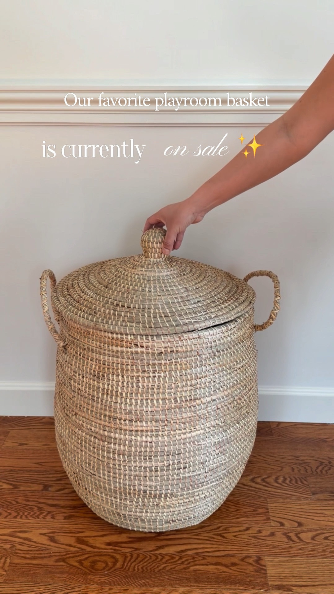 Our favorite playroom basket is currently on sale 🧺✨
We use it for plushies, large toys, and bulky items — the easiest way to keep everything contained and still feel elevated.
💸 Discount applies at checkout

#LTKSaleAlert #LTKKids #LTKBaby