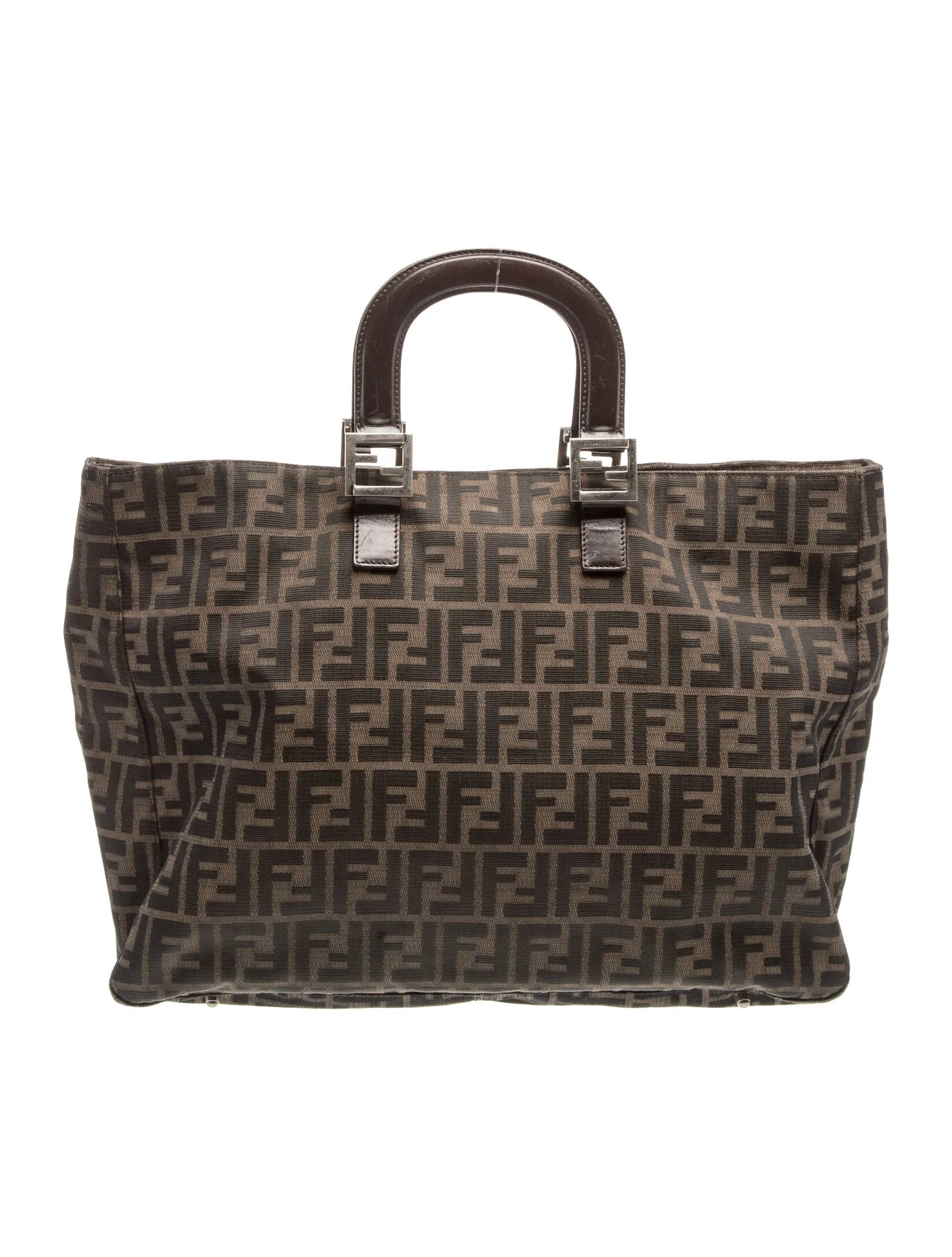 Fendi Zucca FF Vintage Zucca Canvas - Brown Totes, Handbags - FEN428923 | The RealReal | The RealReal
