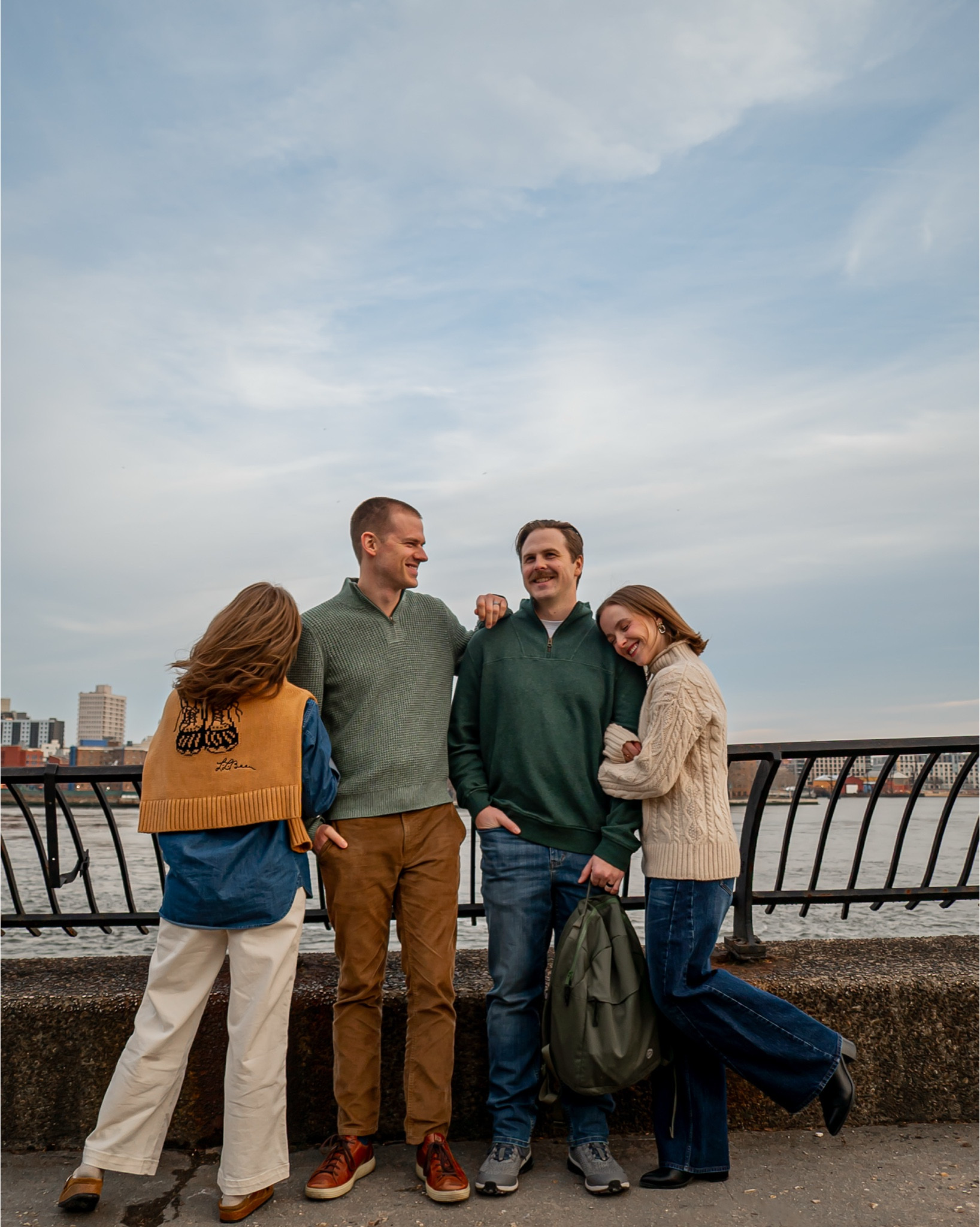 LLBean cozy looks perfect to keep your guy warm. Love their quarter zips for men!