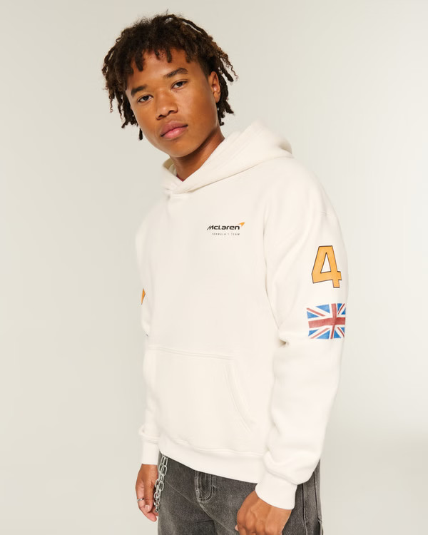 Boxy McLaren Graphic Hoodie | Hollister (US)