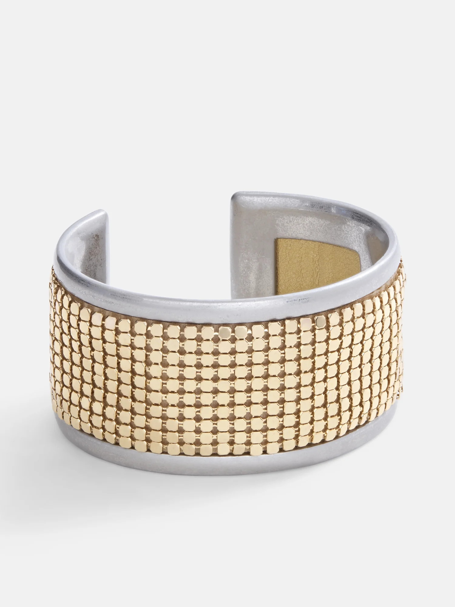 Scoop Chainmail Cuff Bracelet, Mixed Metal | Walmart (US)