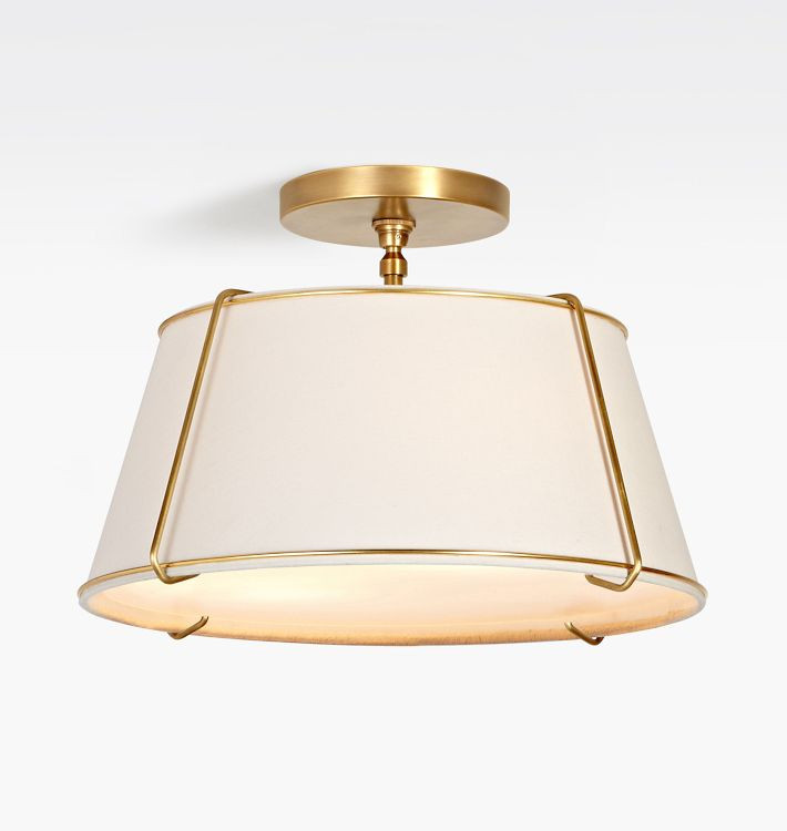 Conical 16" Drum Semi-Flush Mount | Rejuvenation