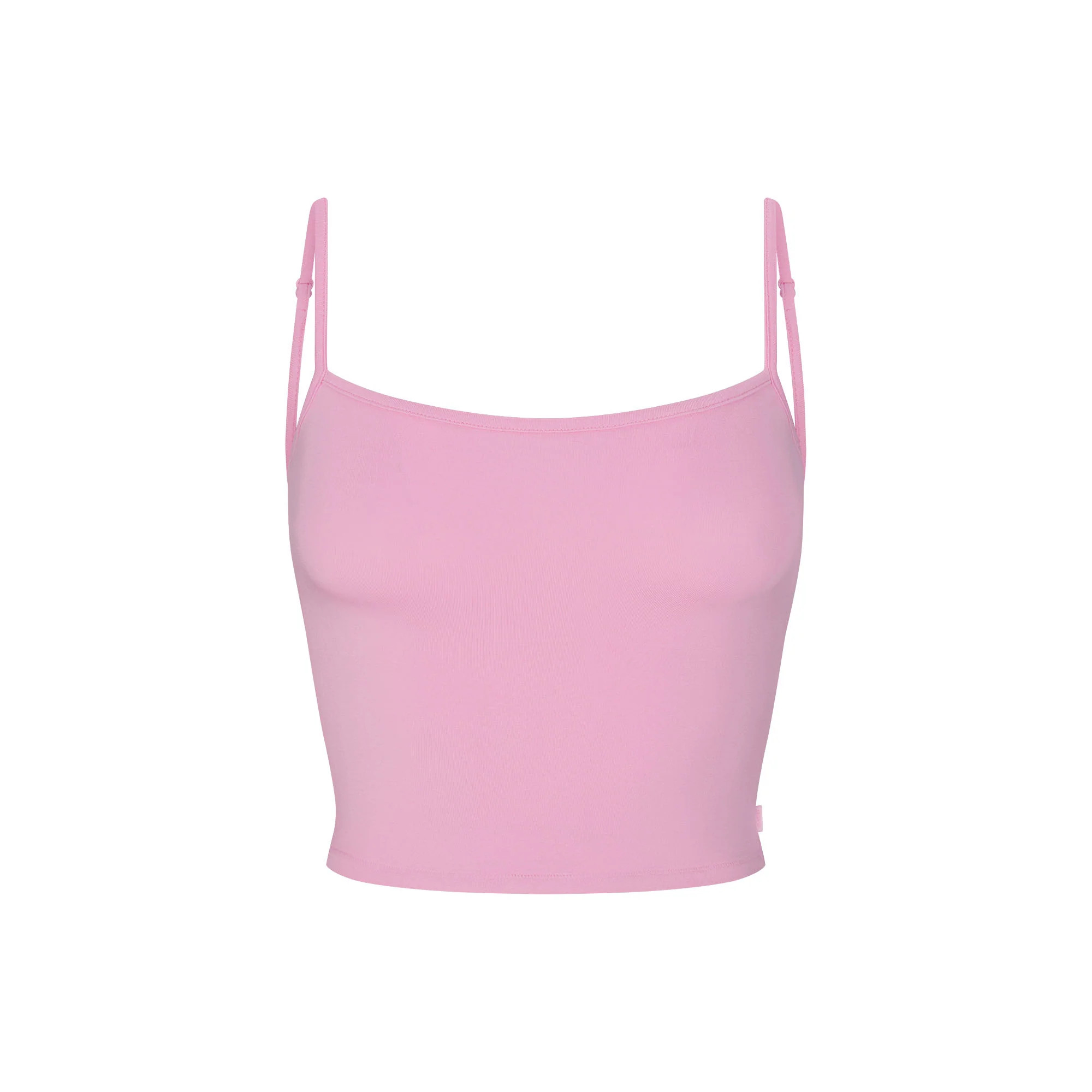 SKIMS SLEEP STRAIGHT NECK CROPPED CAMI | BUBBLE GUM | SKIMS (US)